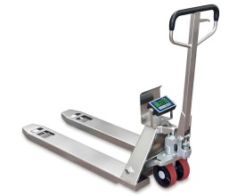 Transpallet con bilancia TPKS in acciaio nichelato 2000 kg