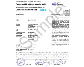 Certificato di taratura DAKKS / Accredia per bilance